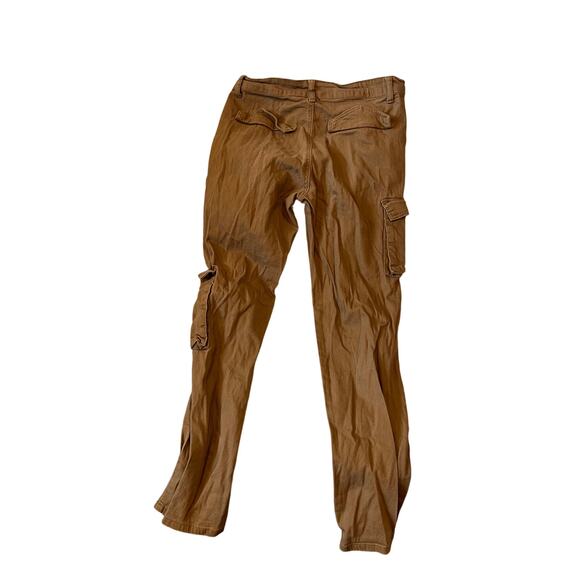 Bench Tan Brown Rust Denim Cargo Joggers Mens M - Picture 2 of 3